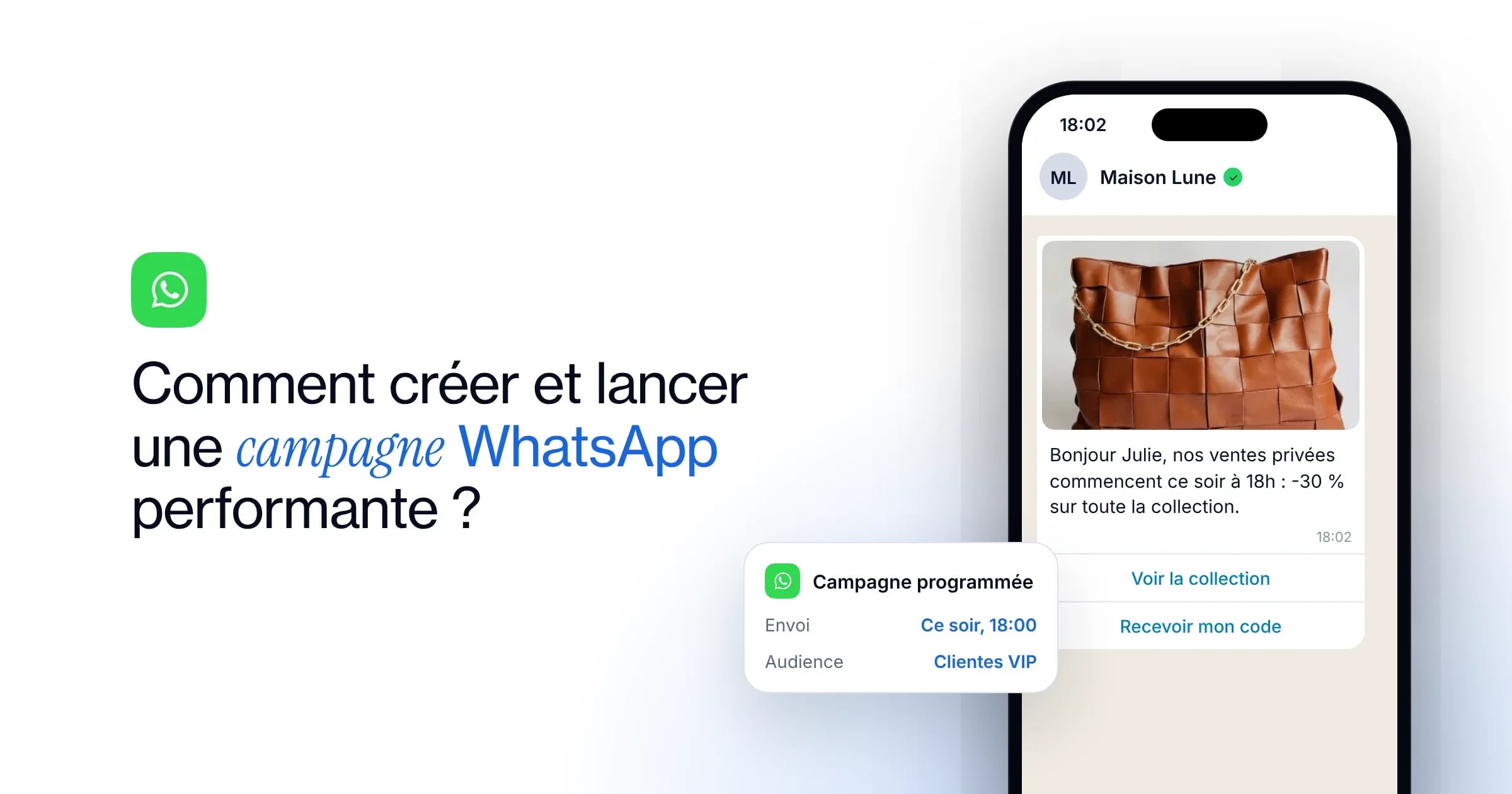 Campagne WhatsApp : comment la créer et la lancer, et une campagne de ventes privées programmée pour les clientes VIP
