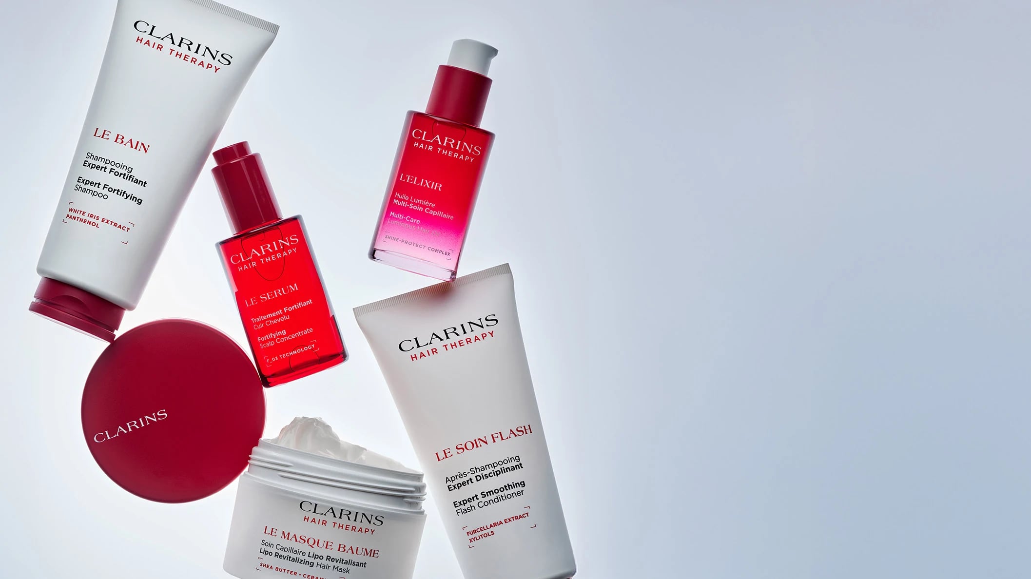 The Clarins Hair Therapy range