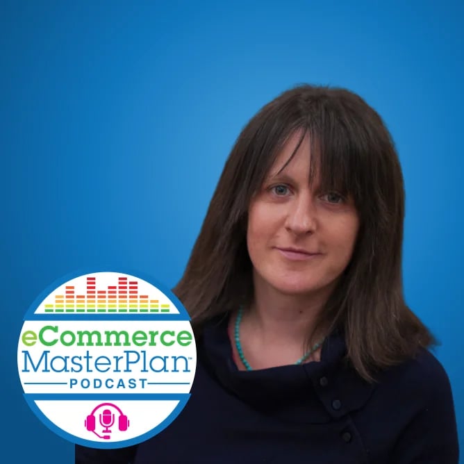 Chloë Thomas on the cover of her eCommerce MasterPlan podcast